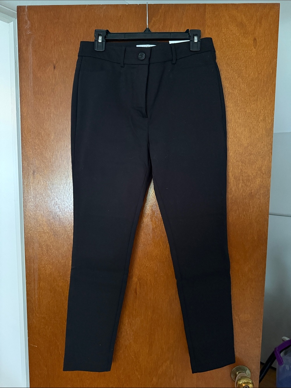 LOFT Black Cropped Ankle Pants
